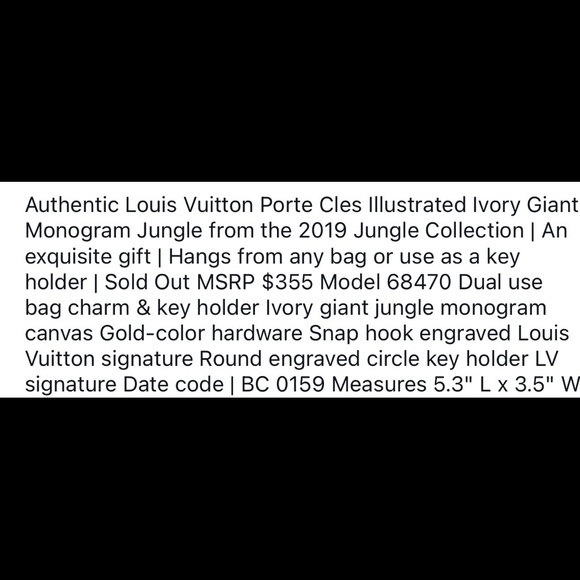 LV key/bag tag - Picture 7 of 7
